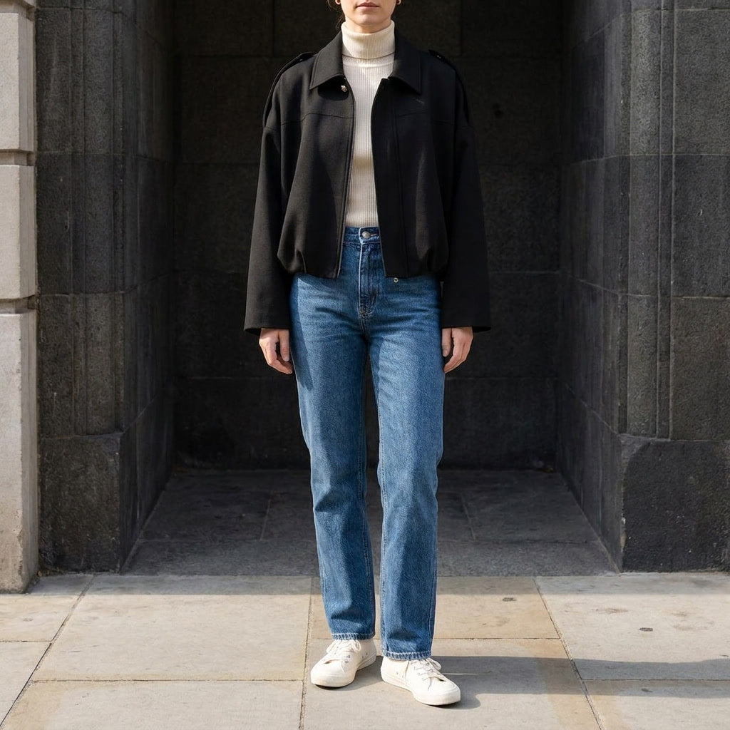 Renna Suede Bomber Jacket - Men's Cropped Bomber