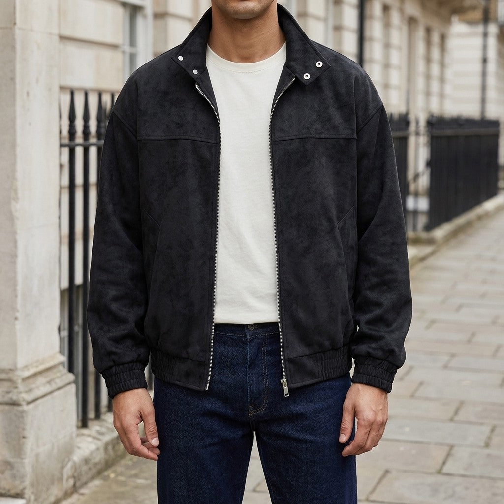 Arizona Suede Jacket - Men's Retro Suede Jacket