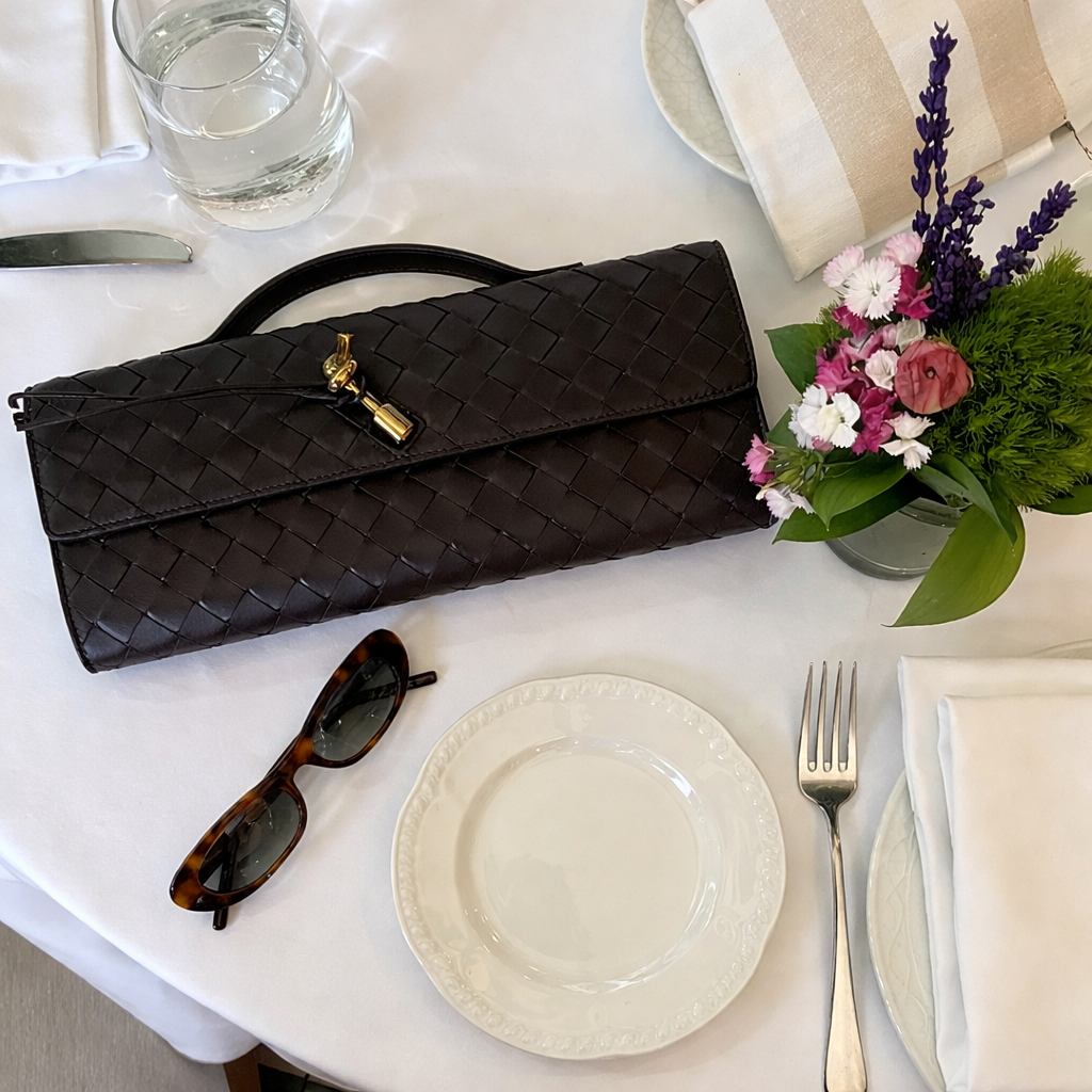Woven Clutch Bag - Evening Women's Shoulder Clutch