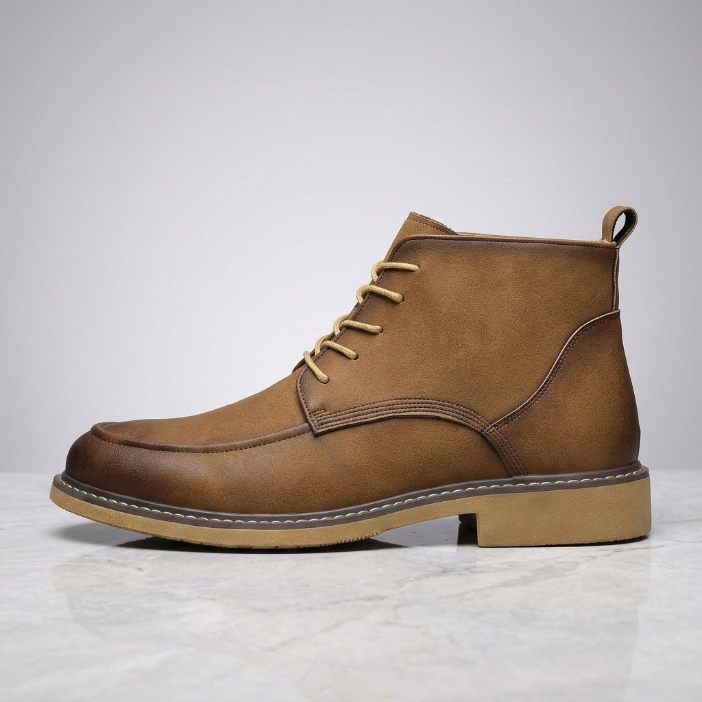 Dean Leather Boots - Men's Moc Toe Lace Up Boots