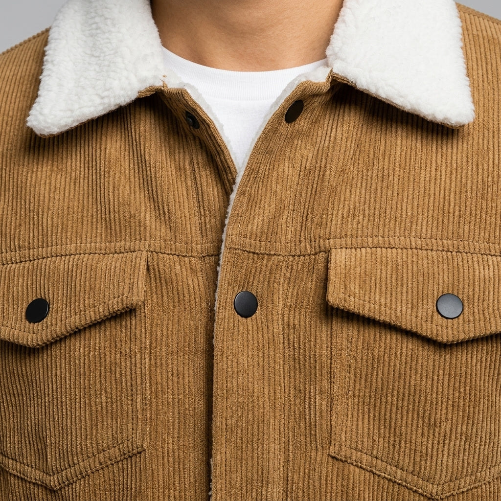 Hudson Corduroy Jacket - Fleece Lined Men's Jacket