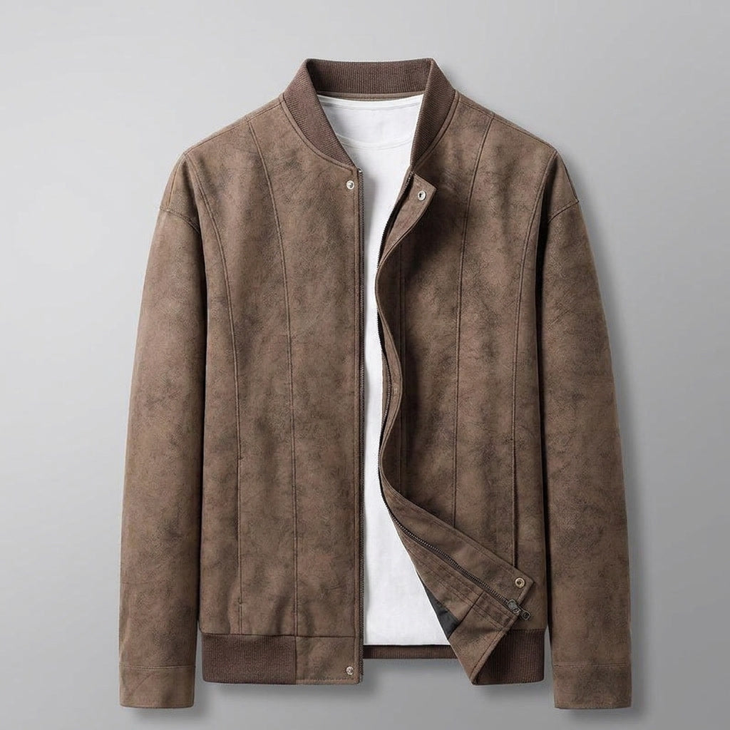 Union Bomber Jacket - Men's Vegan Suede Bomber