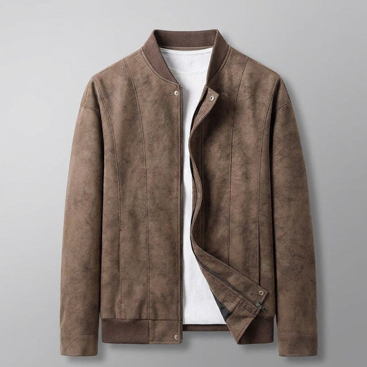 Union Bomber Jacket - Men's Vegan Suede Bomber