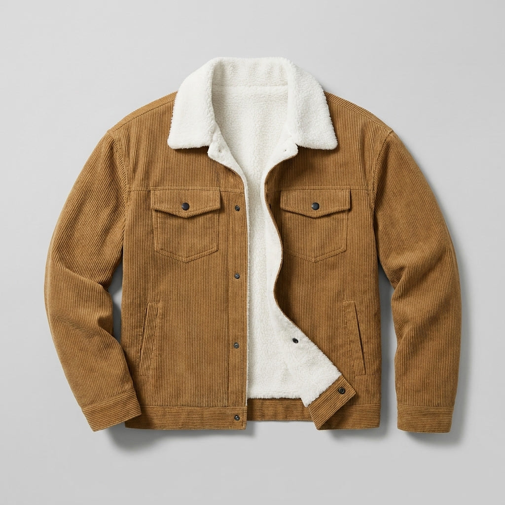 Hudson Corduroy Jacket - Fleece Lined Men's Jacket