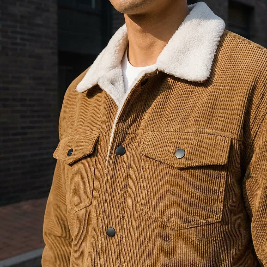 Hudson Corduroy Jacket - Fleece Lined Men's Jacket