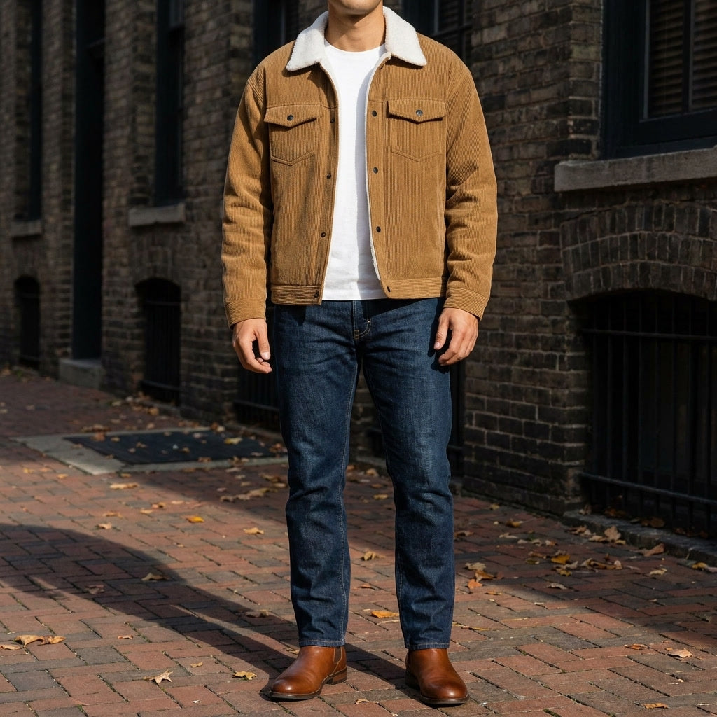 Hudson Corduroy Jacket - Fleece Lined Men's Jacket