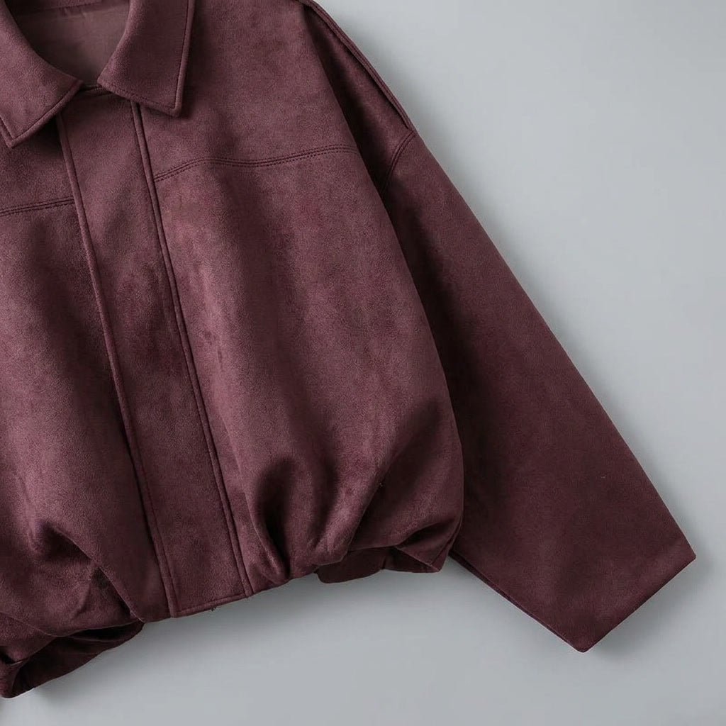 Renna Suede Bomber Jacket - Men's Cropped Bomber