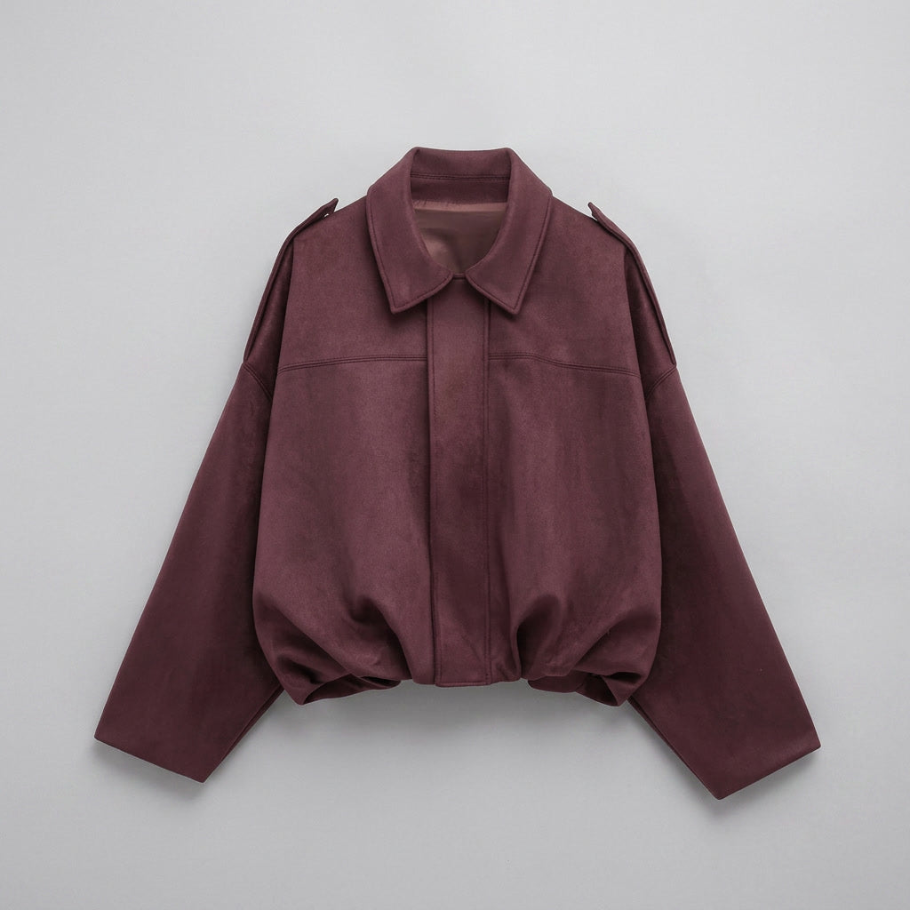 Renna Suede Bomber Jacket - Men's Cropped Bomber