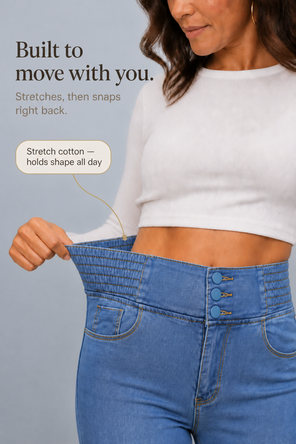 Flarelyn Flare Jeans - High Waisted Stretch Women's Jeans