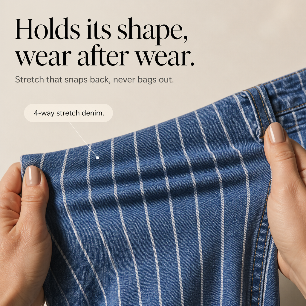 Lunaline Stripe Jeans - Vertical Stripe Women's Jeans