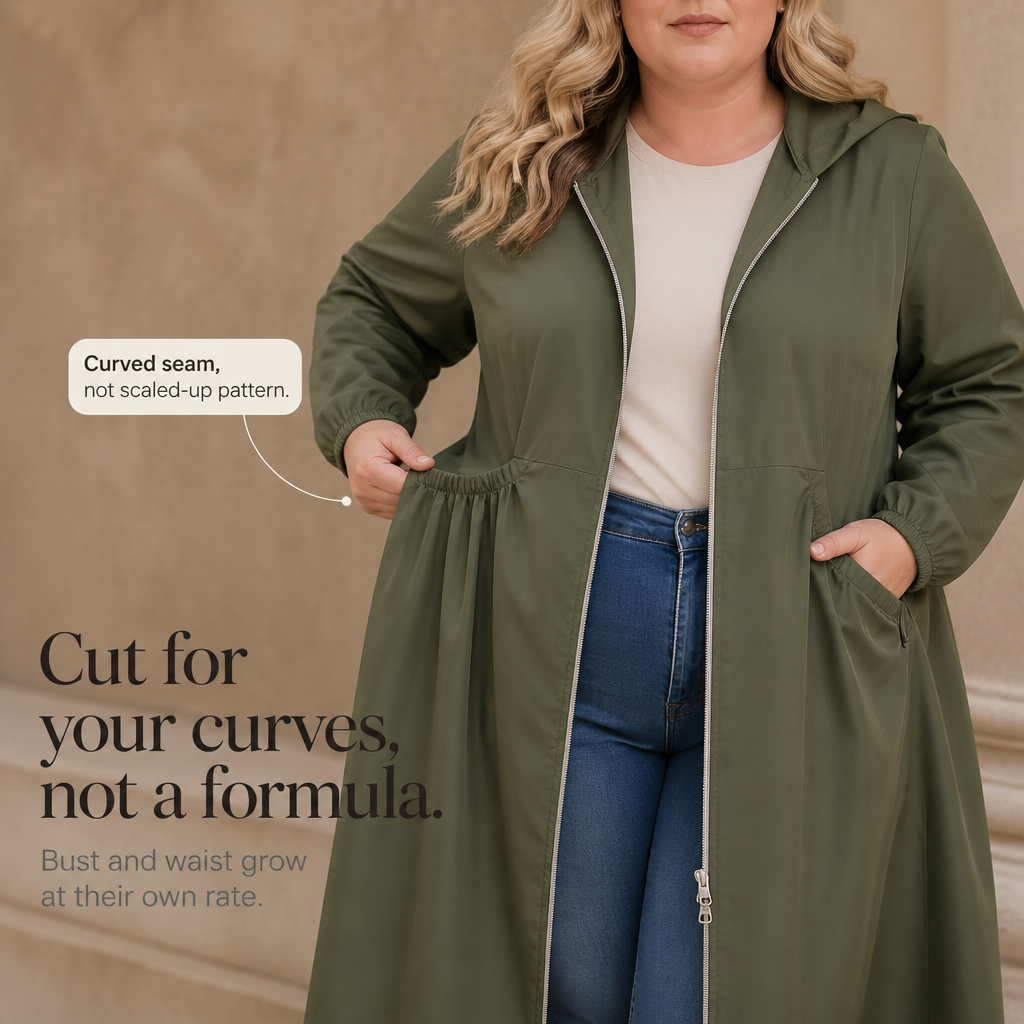 Rainbella Peplum Rain Jacket - Women's Flared Hem Raincoat