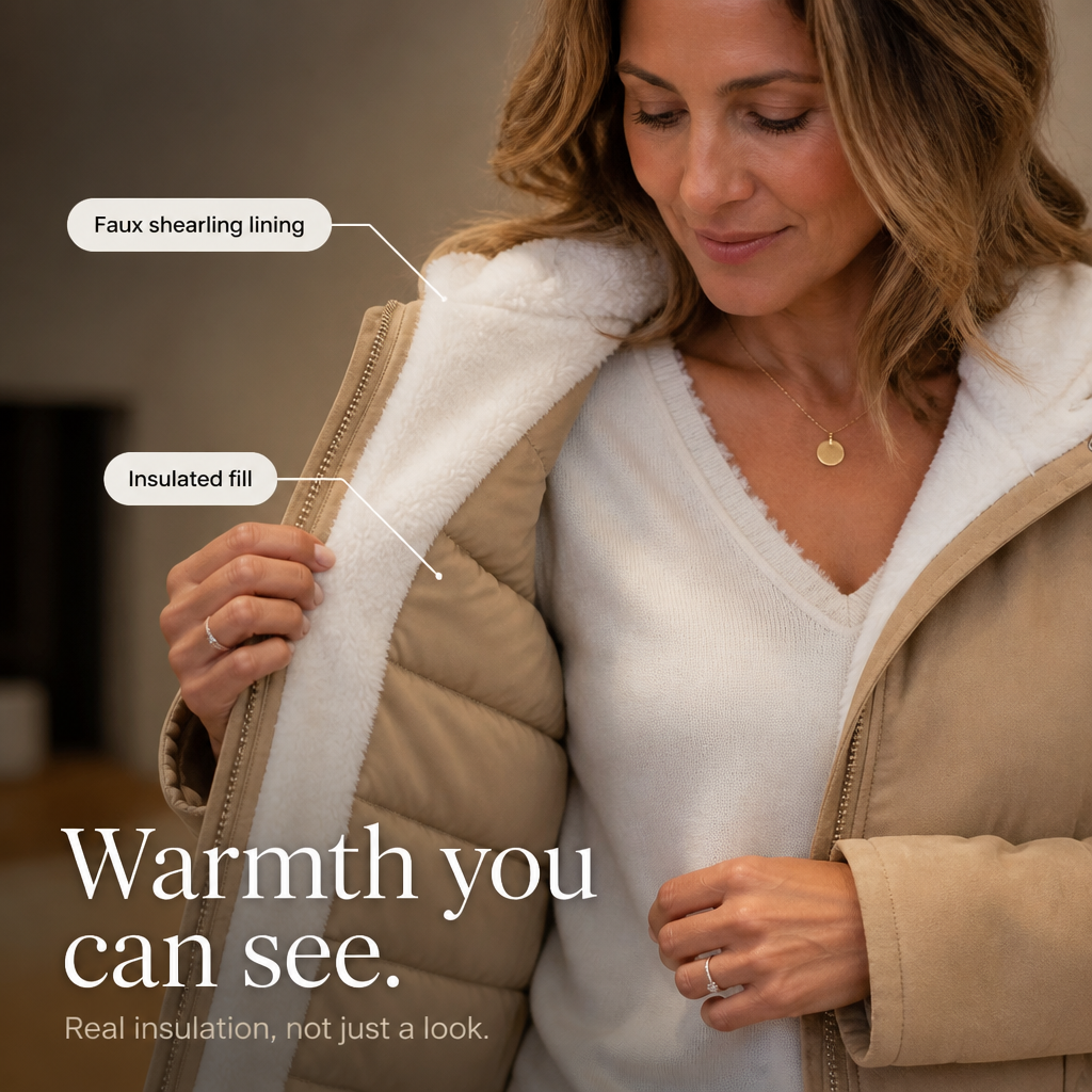 Coldbourne Hooded Puffer Jacket - Women's Thick Padded Coat