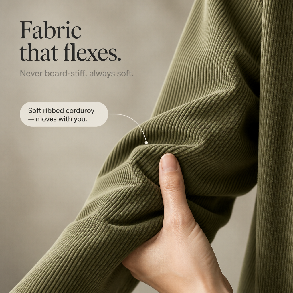Corduraine Corduroy Blazer - Notch Collar Women's Blazer