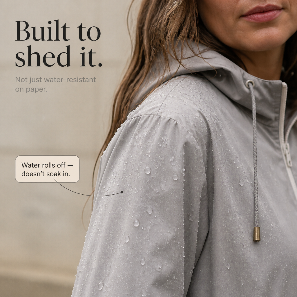 Rainelle Rain Jacket - Fitted Water-Resistant Women's Coat