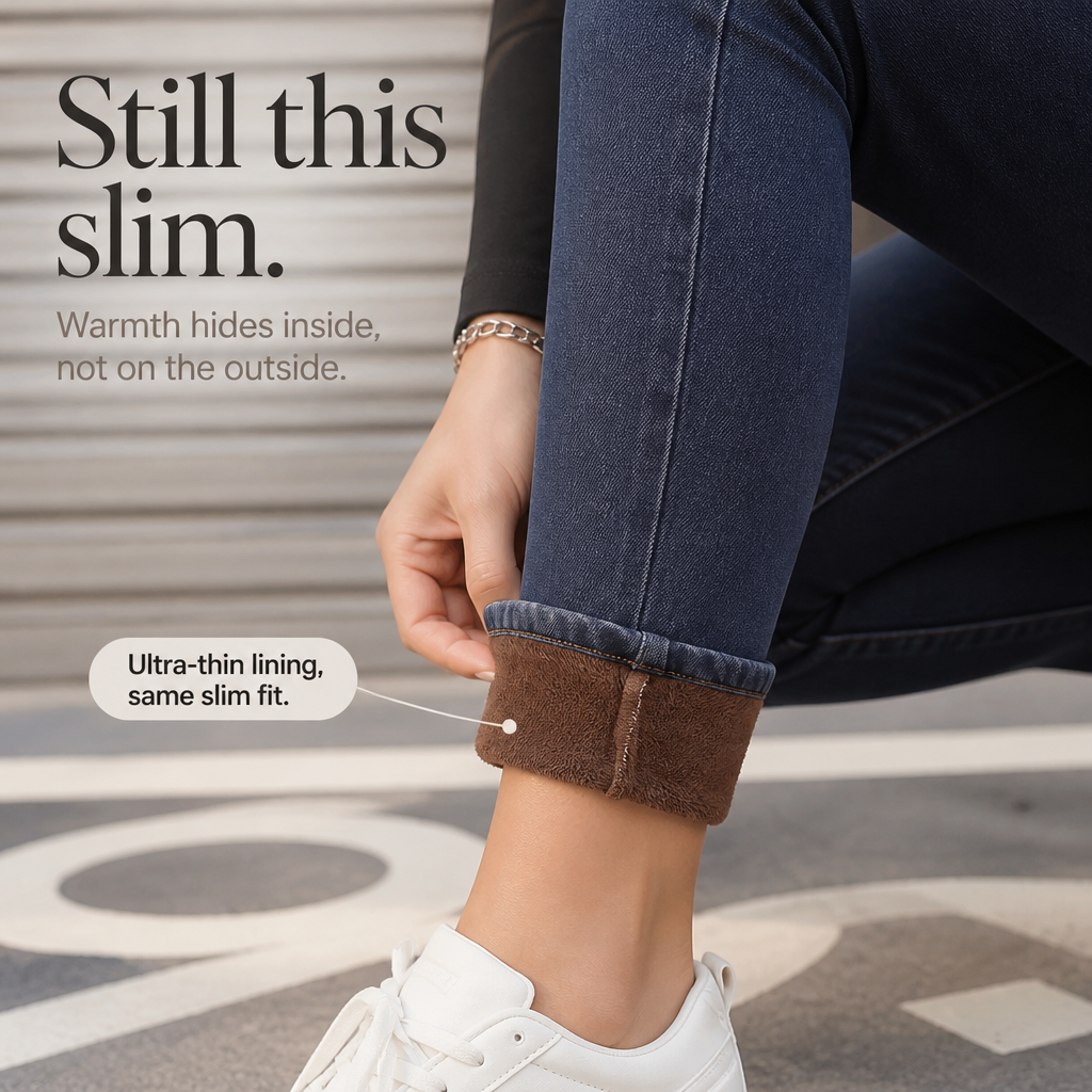 Plushden Skinny Jeans - Fleece Lined Women's Winter Jeans