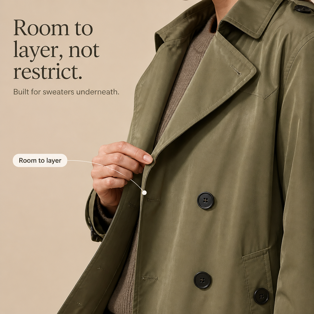 Mayfield Long Trench Coat - Women's Double-Breasted Coat