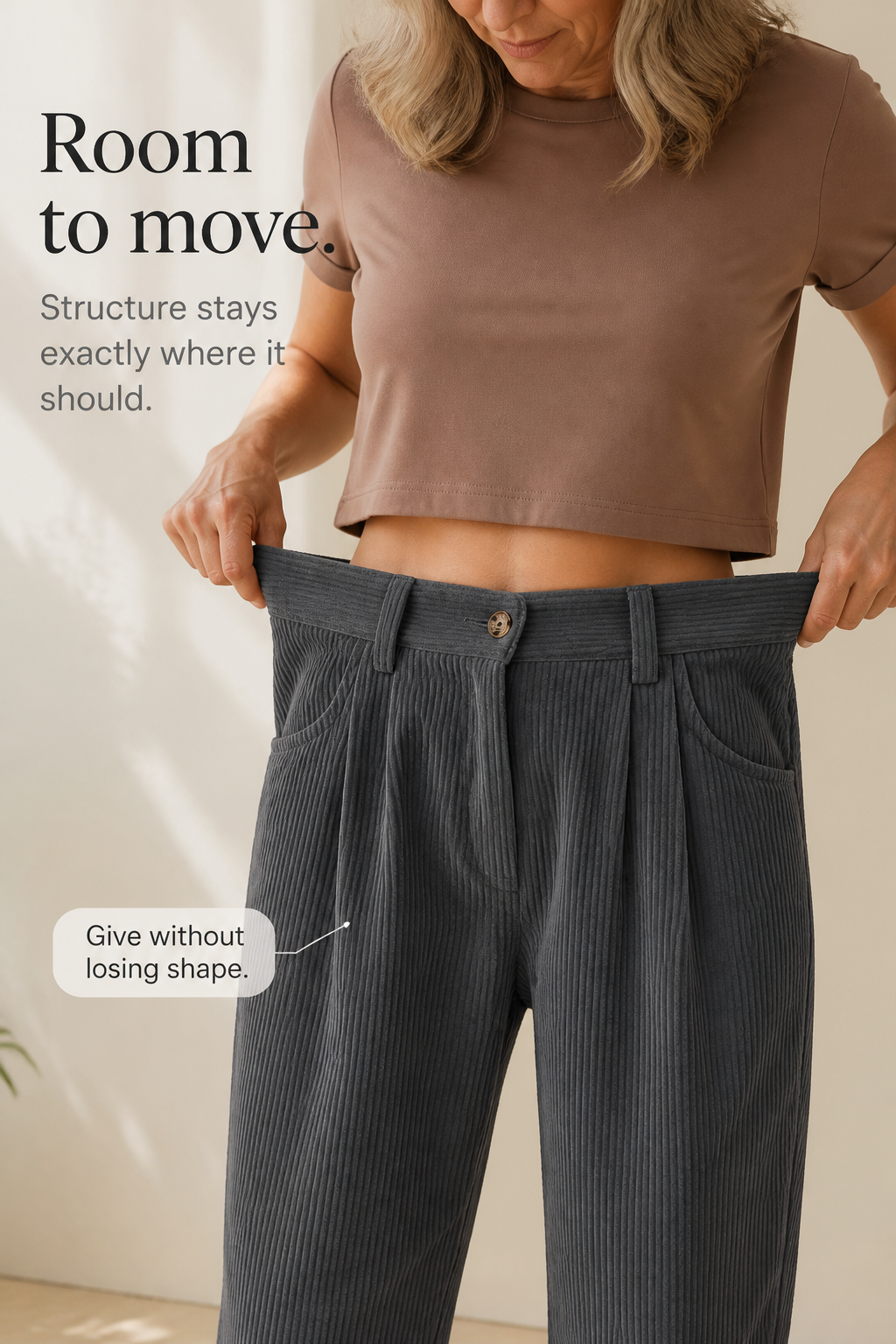 Linelle Pleated Trousers - Women's Wide Leg Trousers