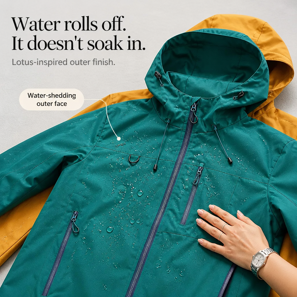 Vantrek Waterproof Windbreaker - Lightweight Rain Jacket