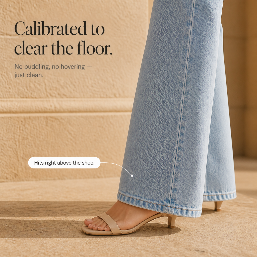 Lenglia Wide Leg Jeans - Women's High Rise Vintage Jeans