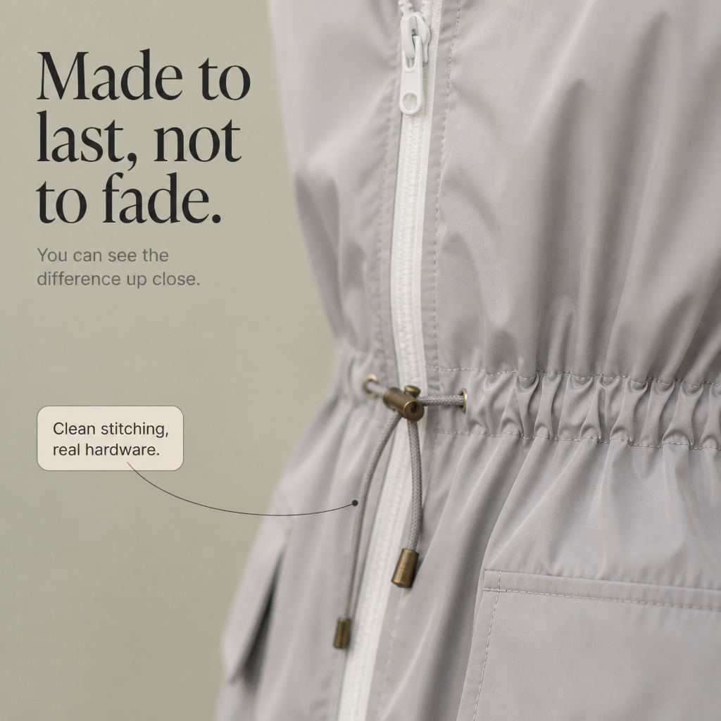 Rainelle Rain Jacket - Fitted Water-Resistant Women's Coat