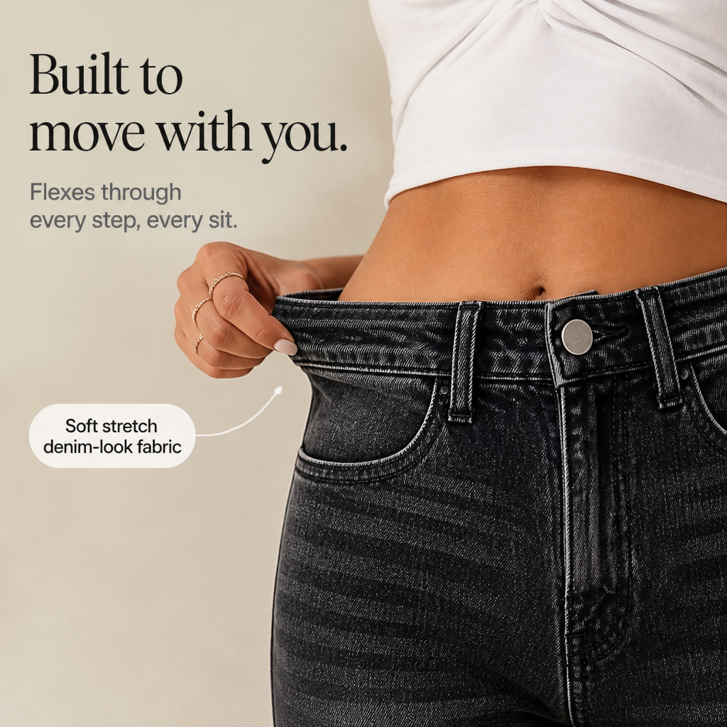 Vivia Flare Jeans - High Waisted Whisker Women's Jeans