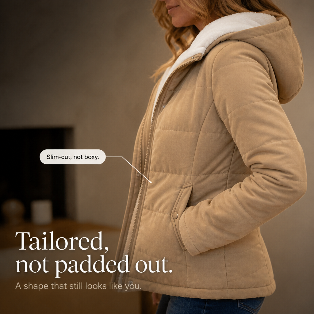Coldbourne Hooded Puffer Jacket - Women's Thick Padded Coat