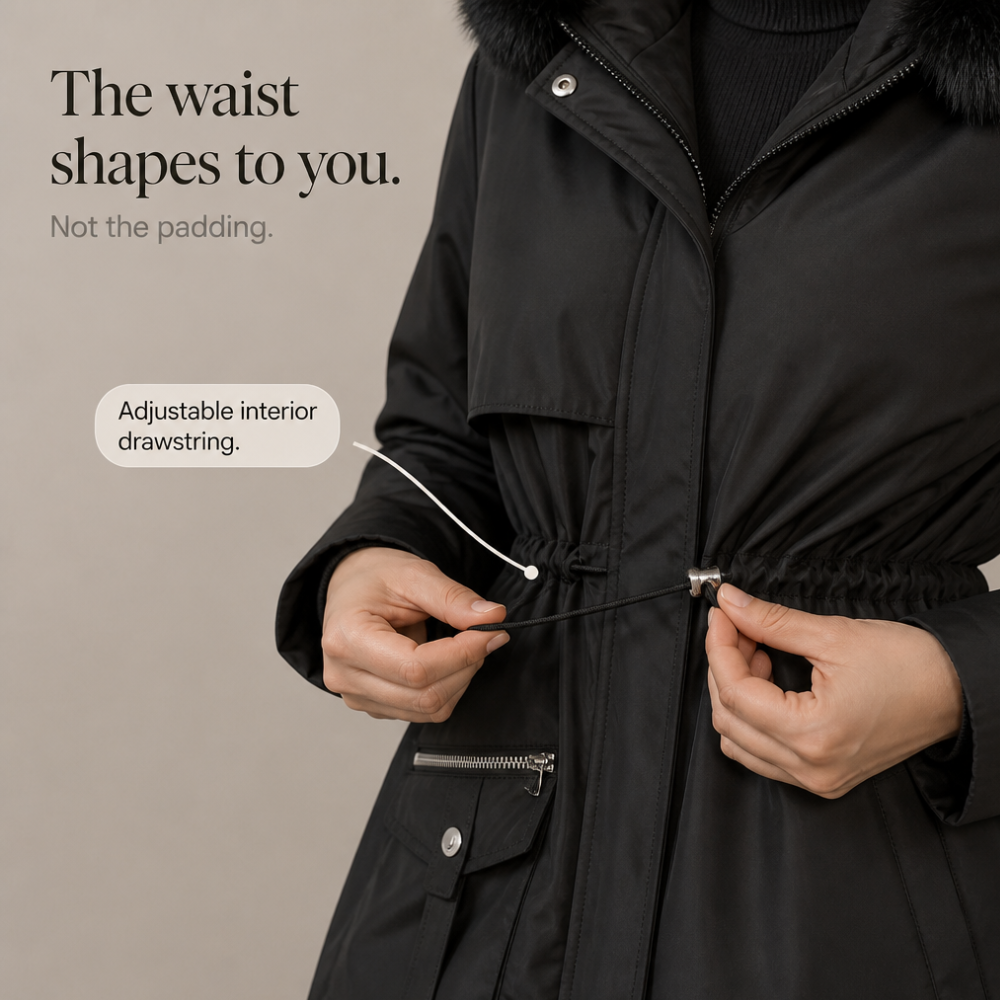 Duvella Faux Fur Hood Puffer Coat - Women's Winter Parka