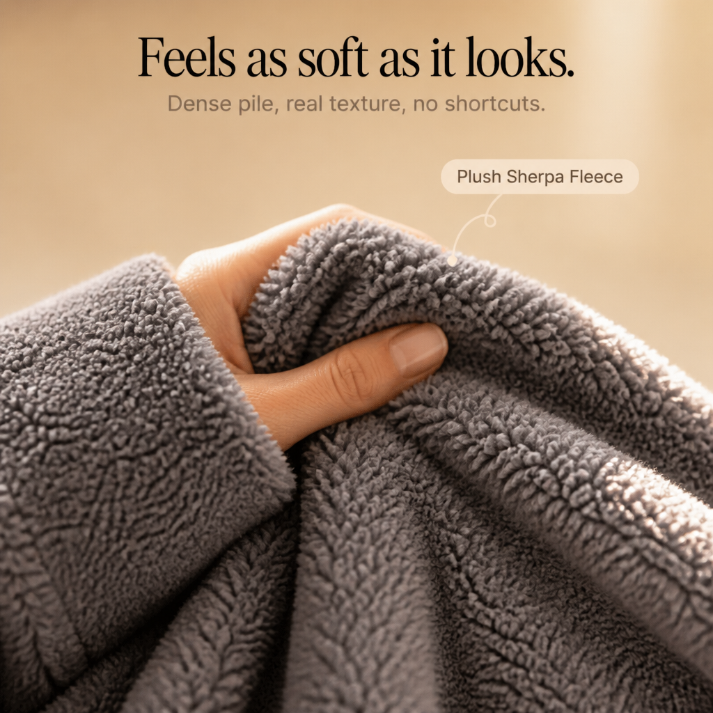 Veluna Hooded Fleece Coat - Asymmetric Button Women's Coat