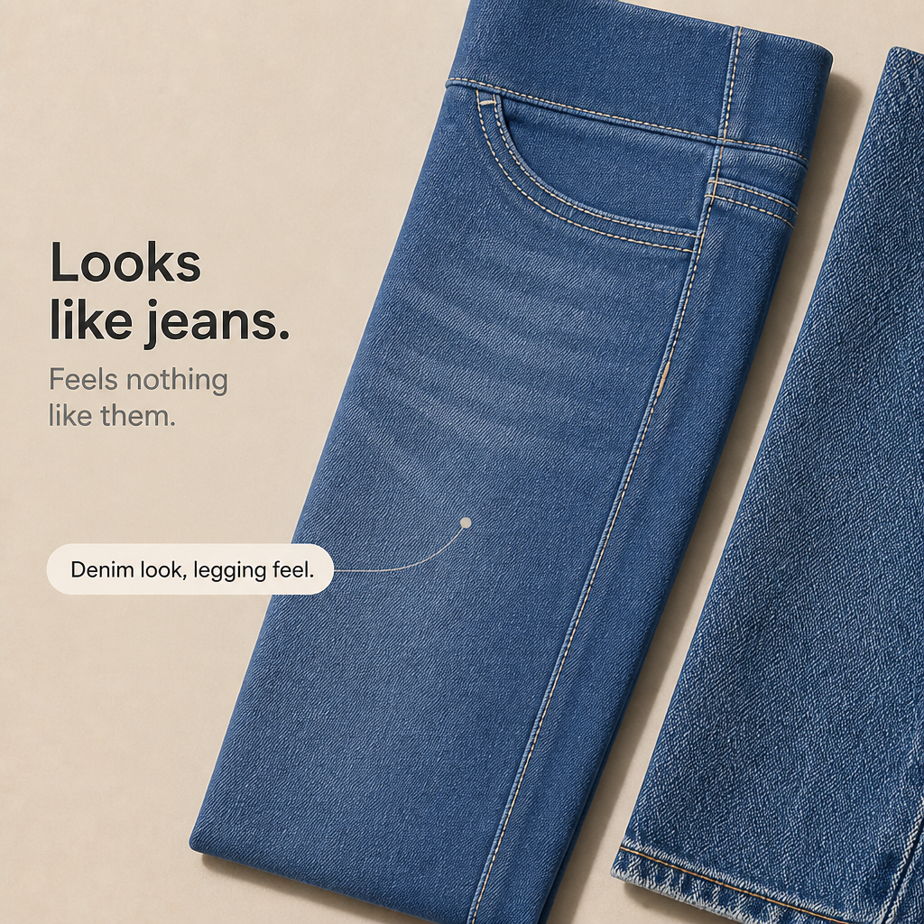 Wearbella Jeggings - High Waist Denim Look Women's Leggings