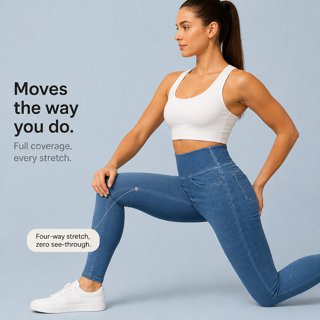 Wearbella Jeggings - High Waist Denim Look Women's Leggings