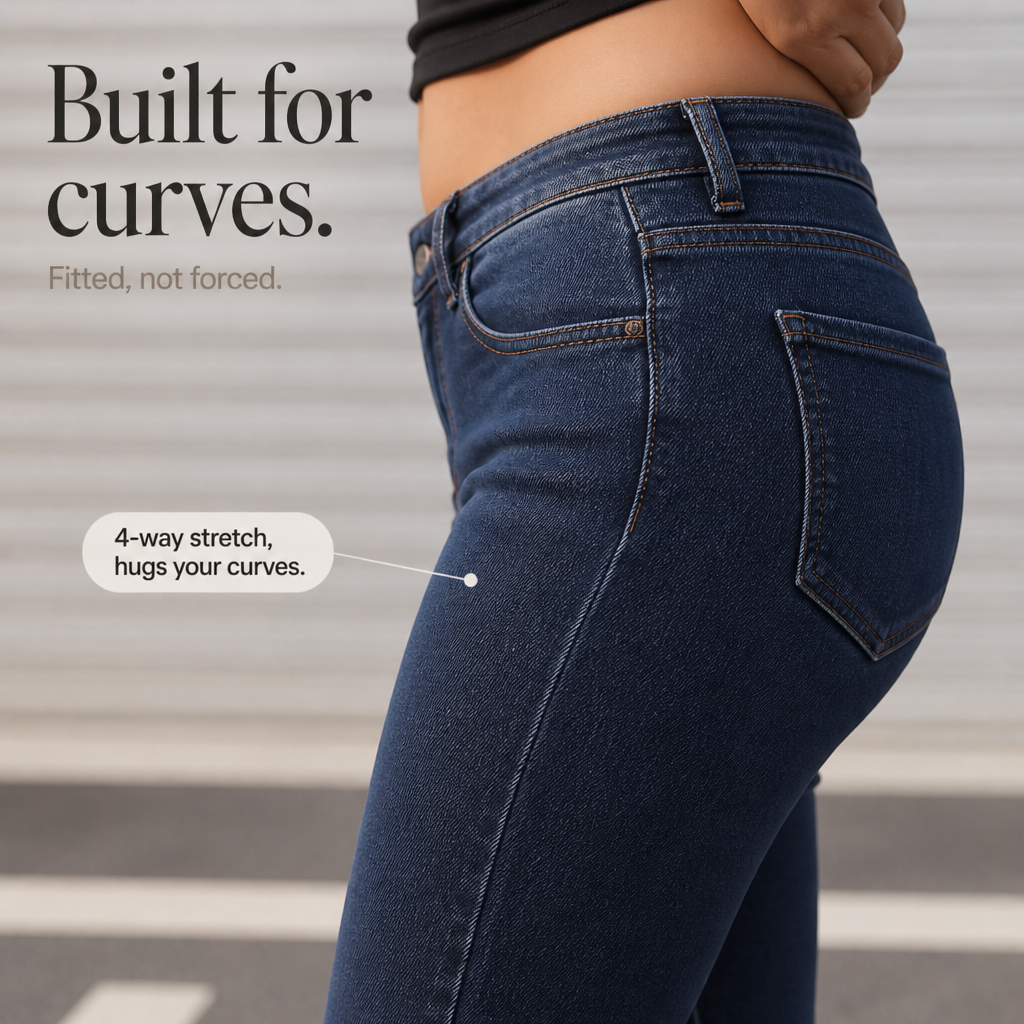 Plushden Skinny Jeans - Fleece Lined Women's Winter Jeans