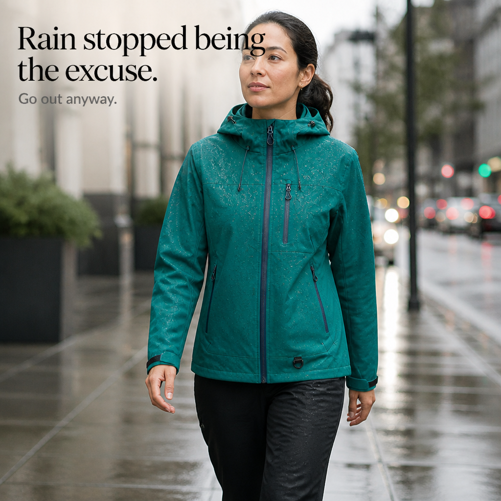 Vantrek Waterproof Windbreaker - Lightweight Rain Jacket