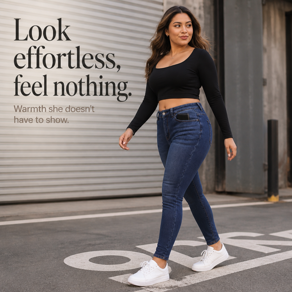 Plushden Skinny Jeans - Fleece Lined Women's Winter Jeans