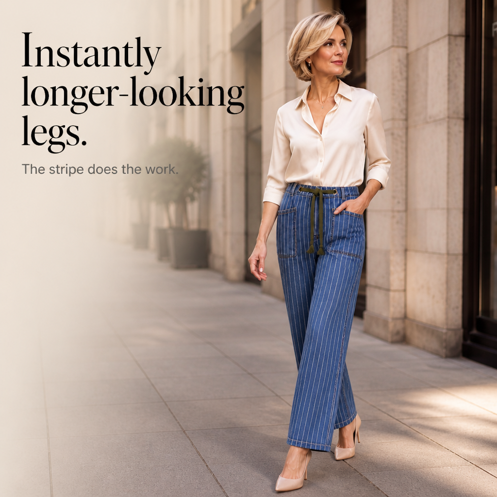 Lunaline Stripe Jeans - Vertical Stripe Women's Jeans