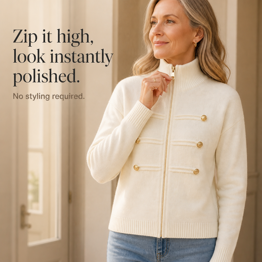 Zipelle Two-Way Zip Cardigan - Women's Sweater Jacket