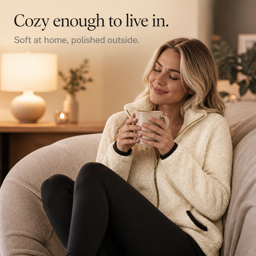 Cozyline Fleece Zip Jacket - Double-Layer Women's Jacket
