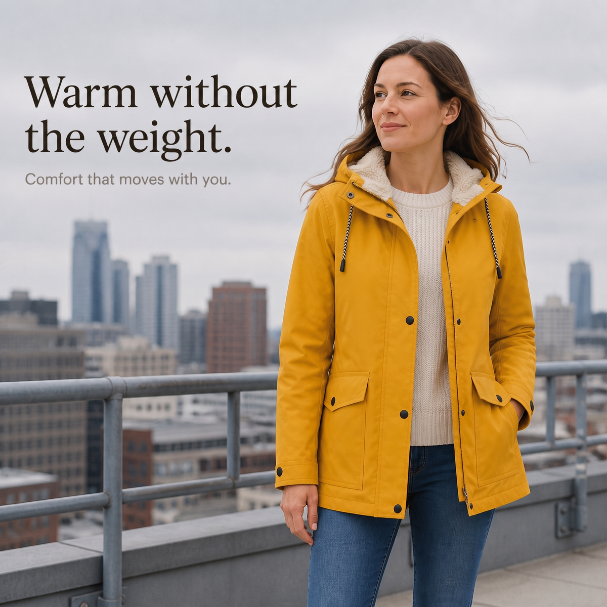 Windloft Windproof Hooded Jacket - Women's Fleece-Lined
