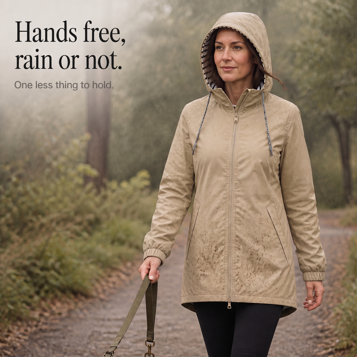 Rainfell Hooded Rain Jacket - Women's Packable Raincoat