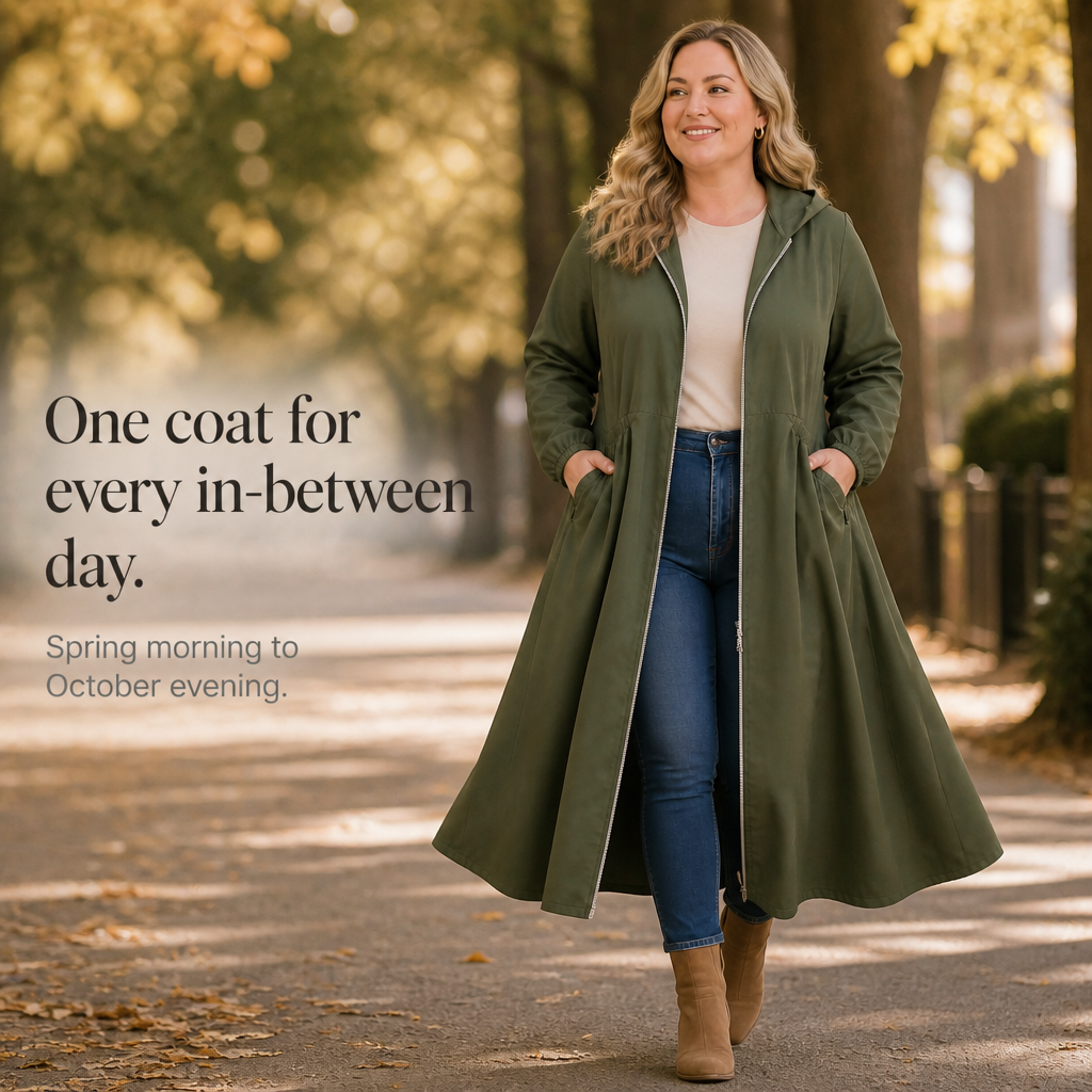 Rainbella Peplum Rain Jacket - Women's Flared Hem Raincoat
