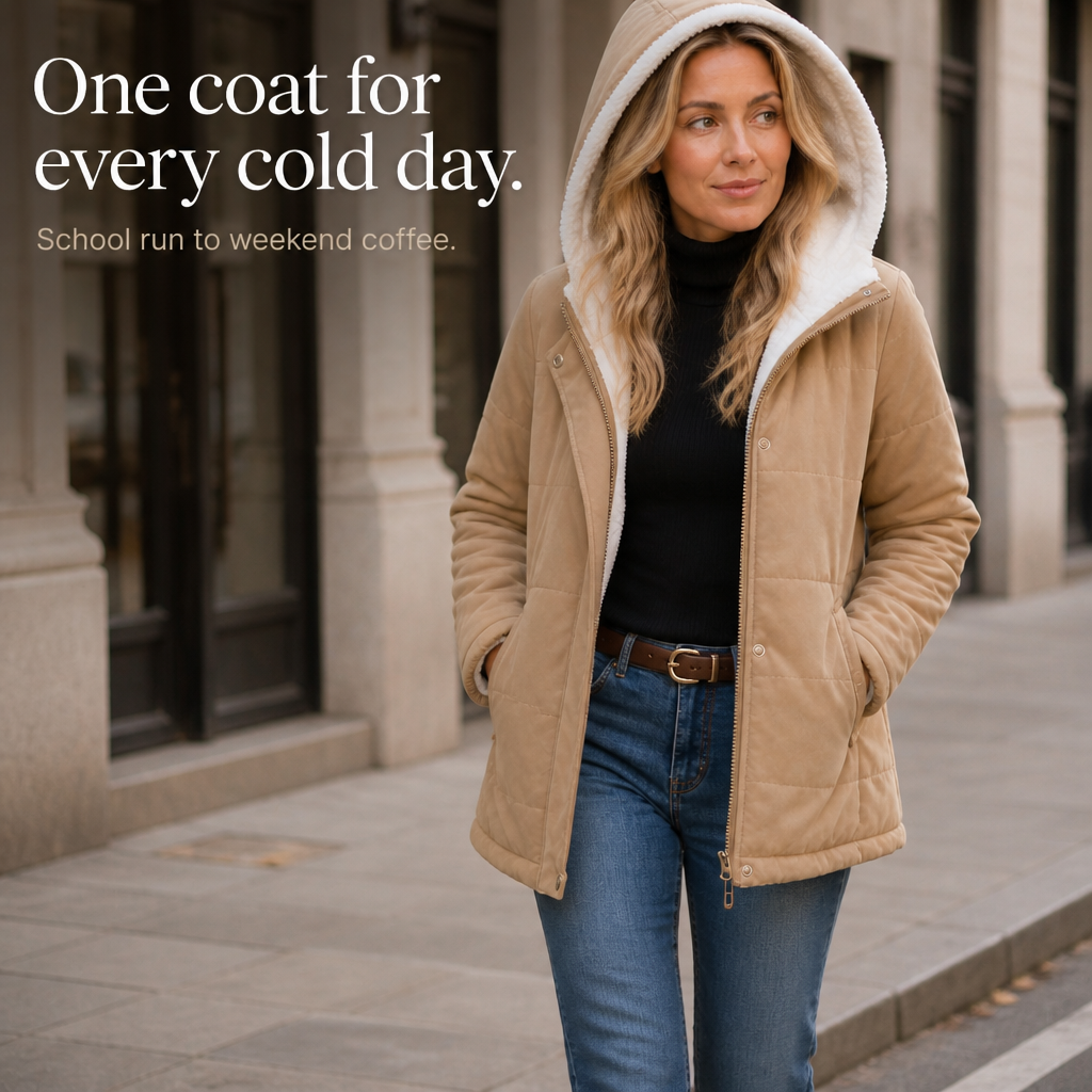 Coldbourne Hooded Puffer Jacket - Women's Thick Padded Coat