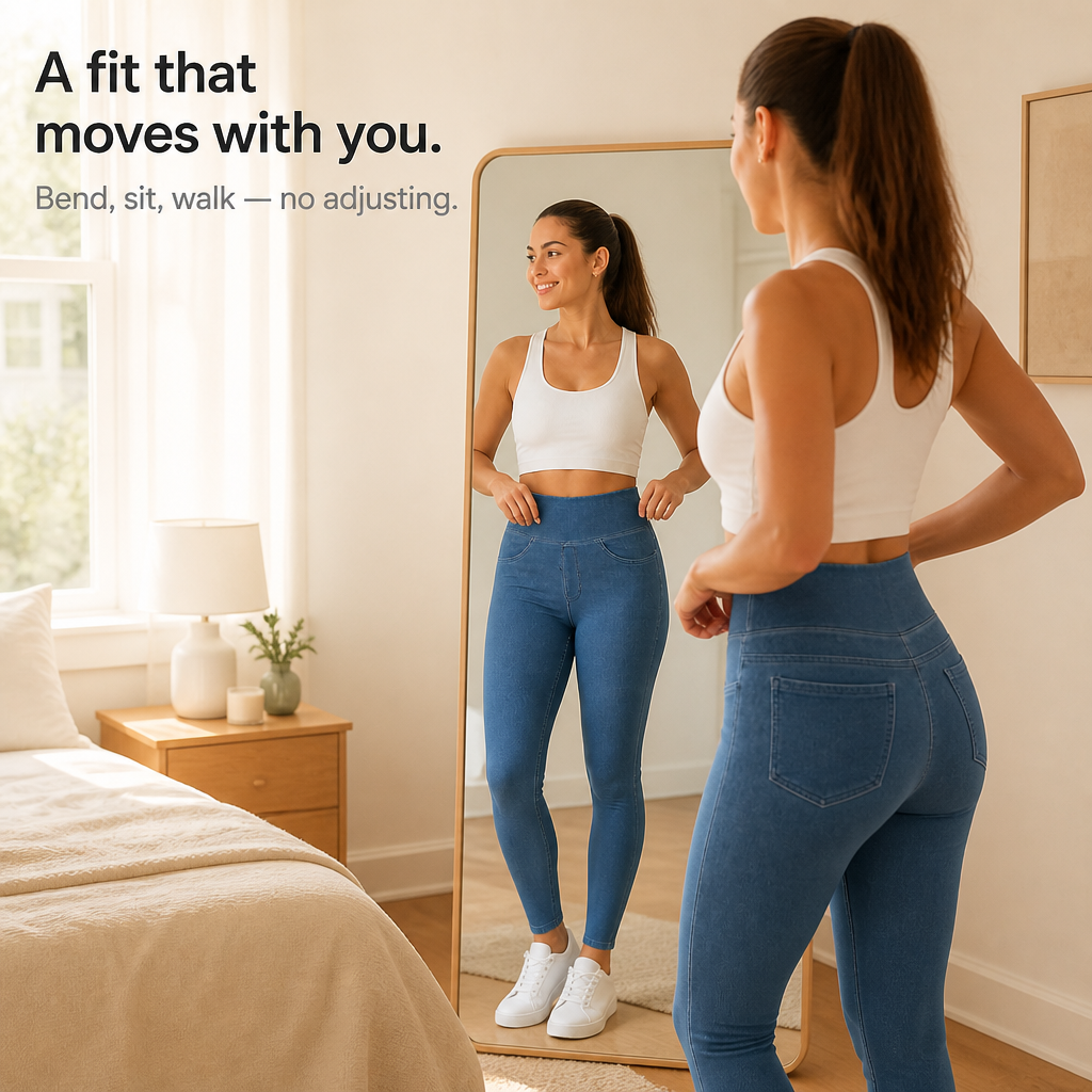 Wearbella Jeggings - High Waist Denim Look Women's Leggings