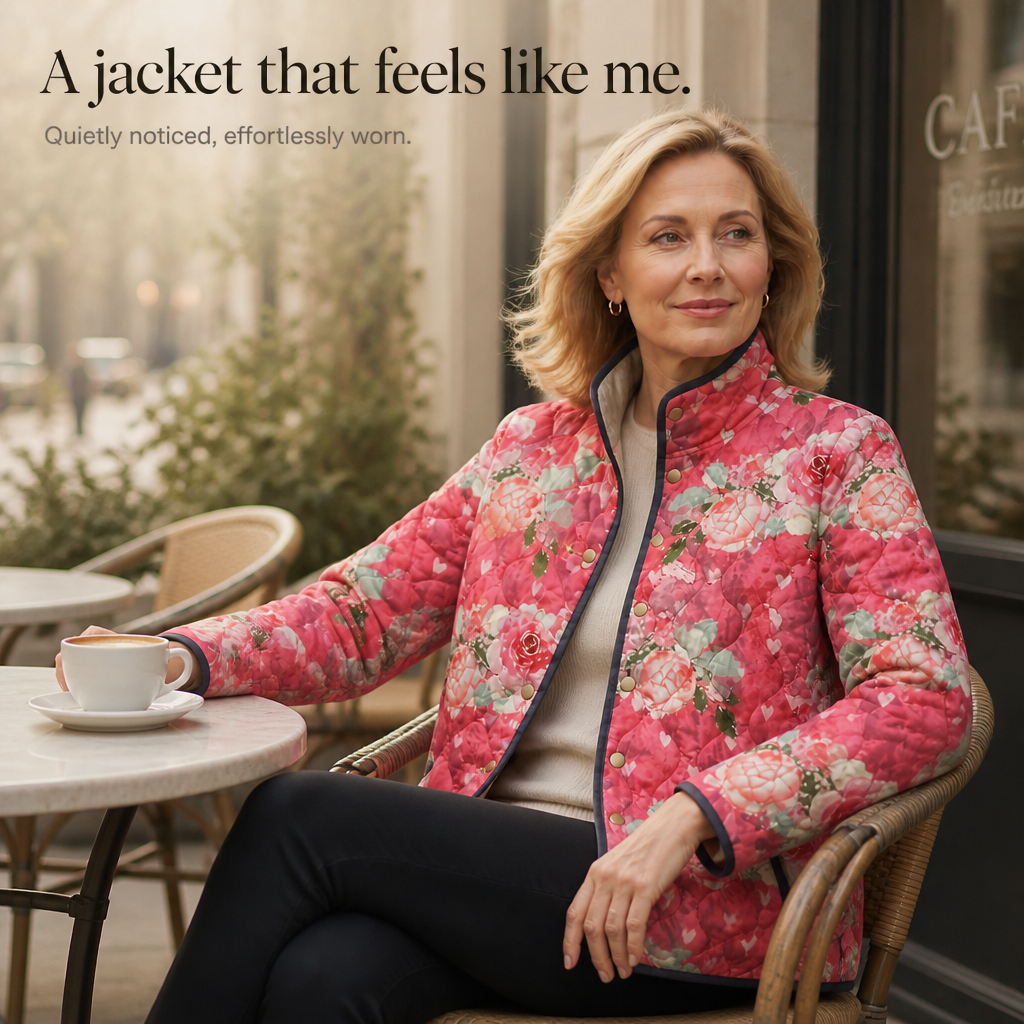 Wearbella Floral Puffer Jacket - Women's Quilted Jacket