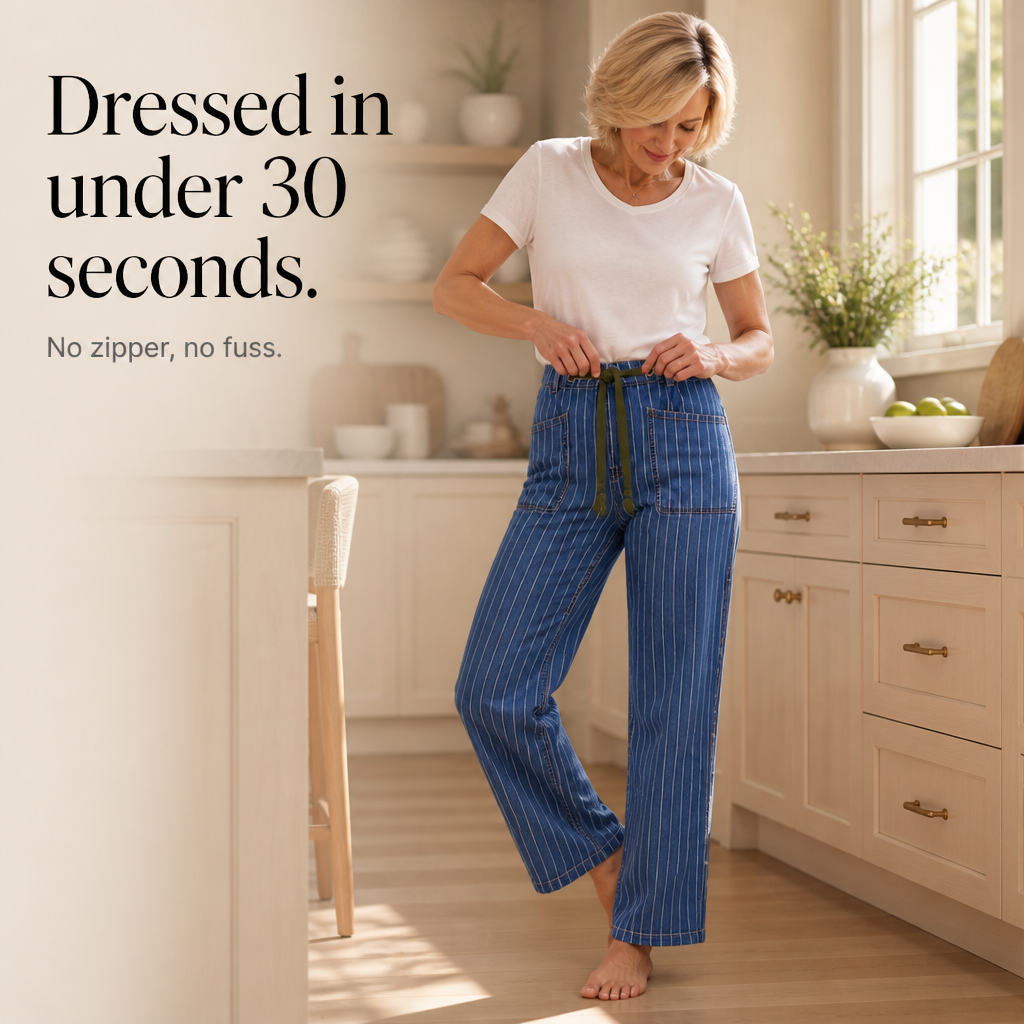 Lunaline Stripe Jeans - Vertical Stripe Women's Jeans