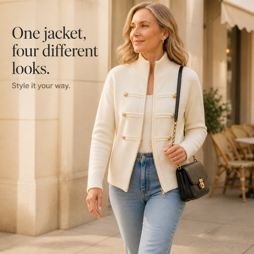 Zipelle Two-Way Zip Cardigan - Women's Sweater Jacket