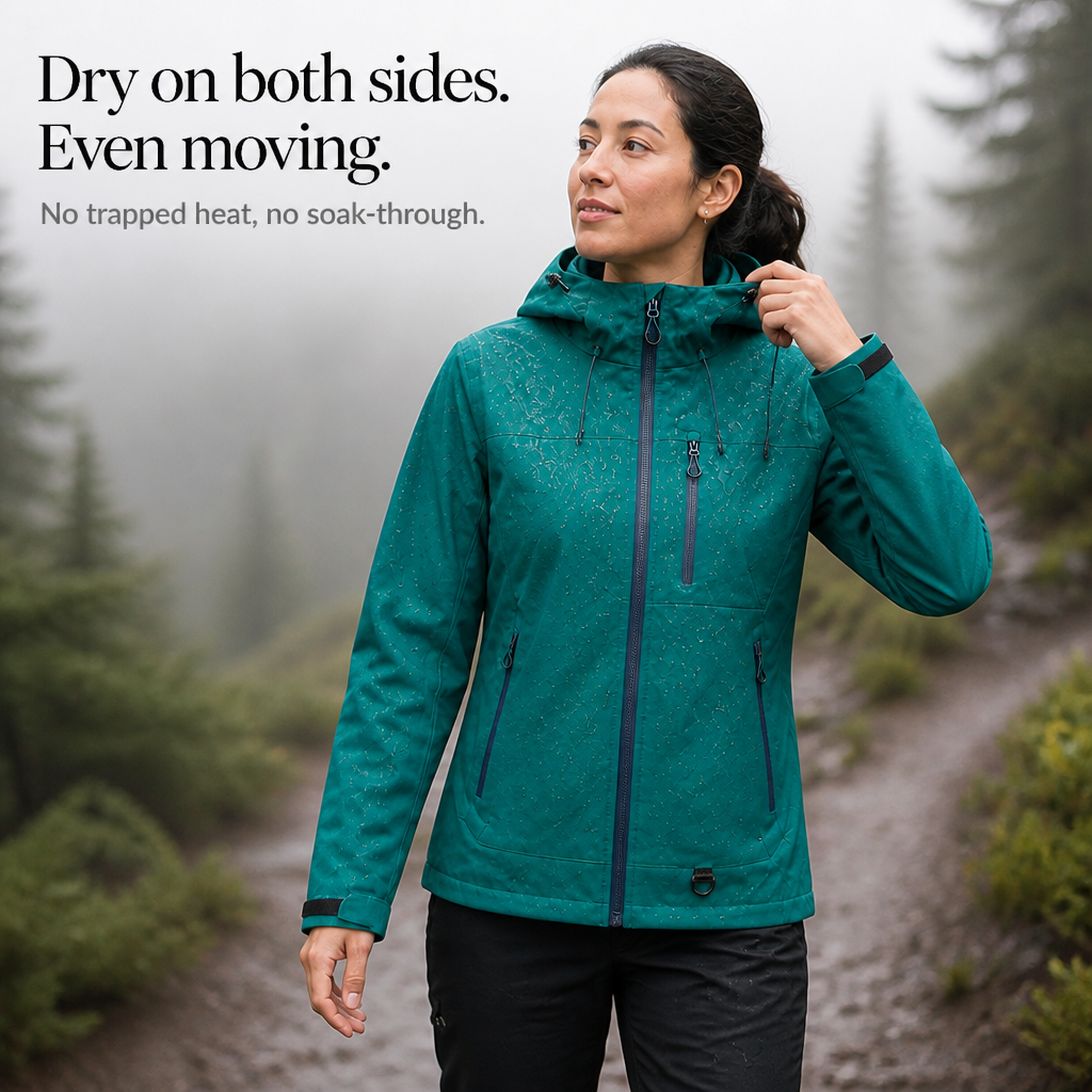 Vantrek Waterproof Windbreaker - Lightweight Rain Jacket