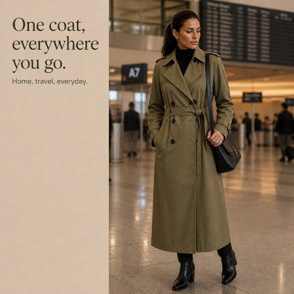 Mayfield Long Trench Coat - Women's Double-Breasted Coat