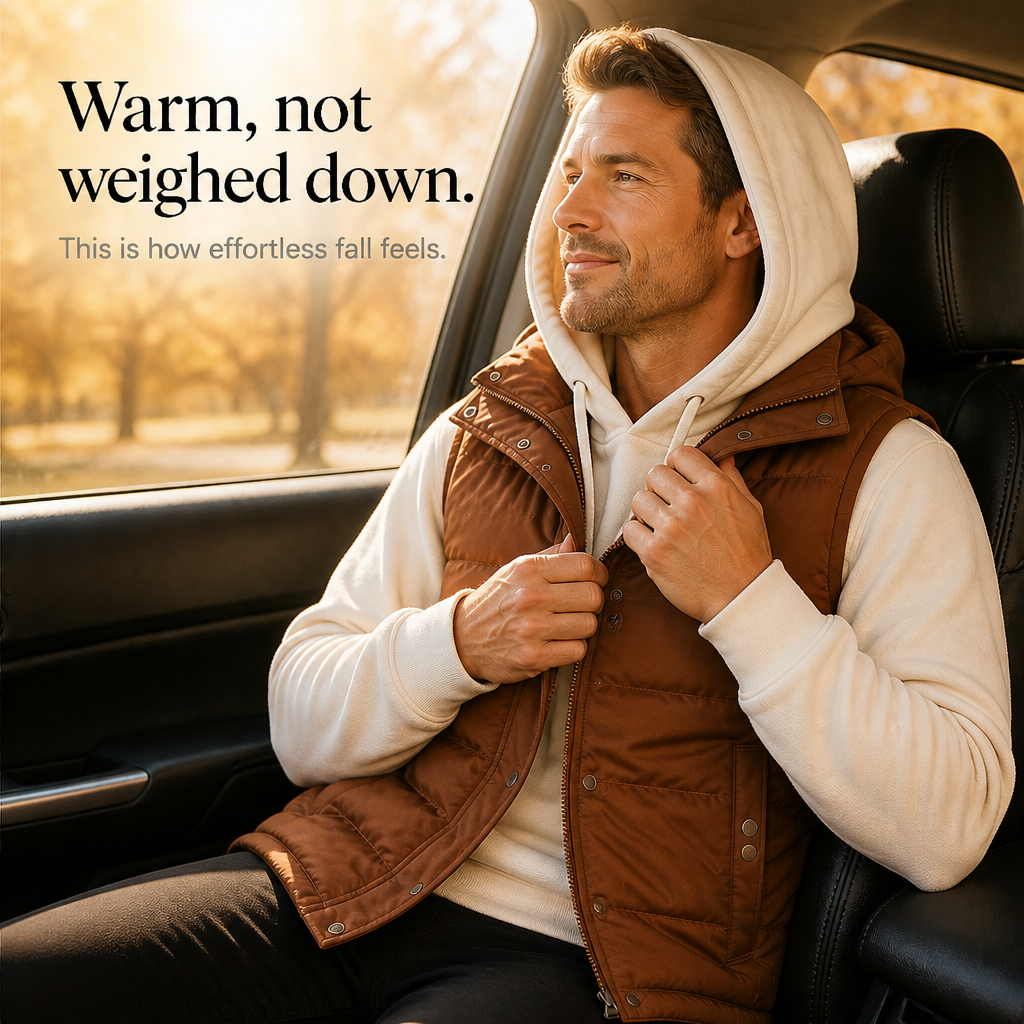 Wraverly Double Hood Puffer Vest - Women's Layered Gilet