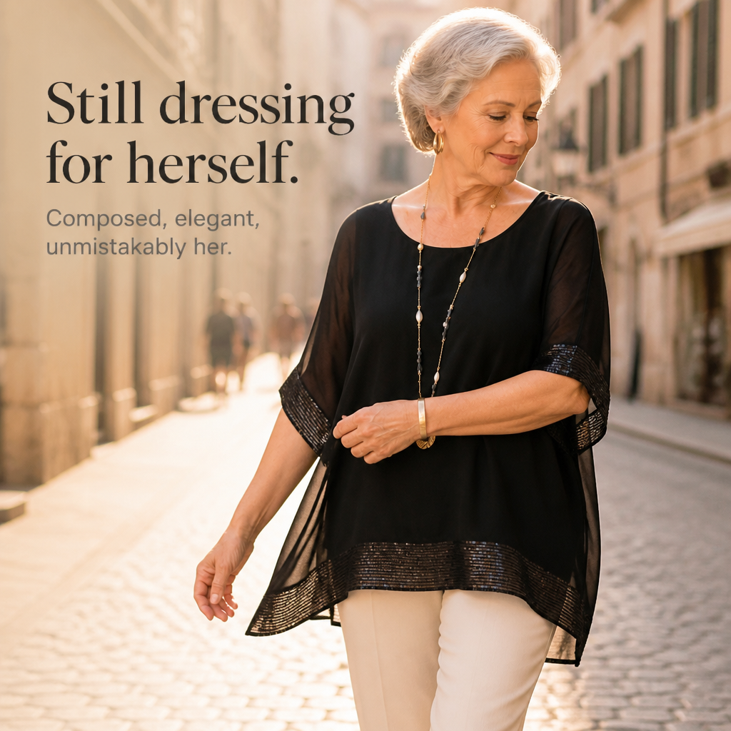 Wearbella Sequin Trim Tunic - Women's Relaxed Blouse