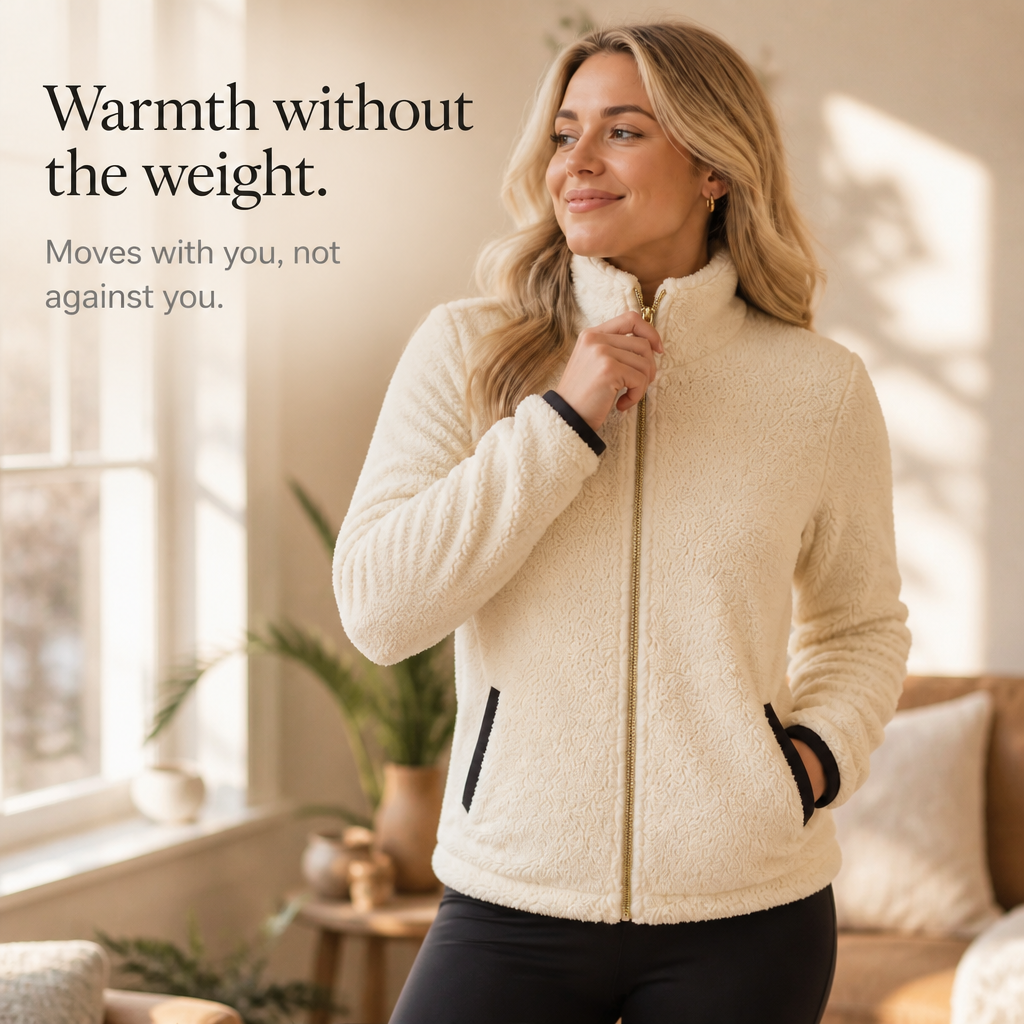 Cozyline Fleece Zip Jacket - Double-Layer Women's Jacket