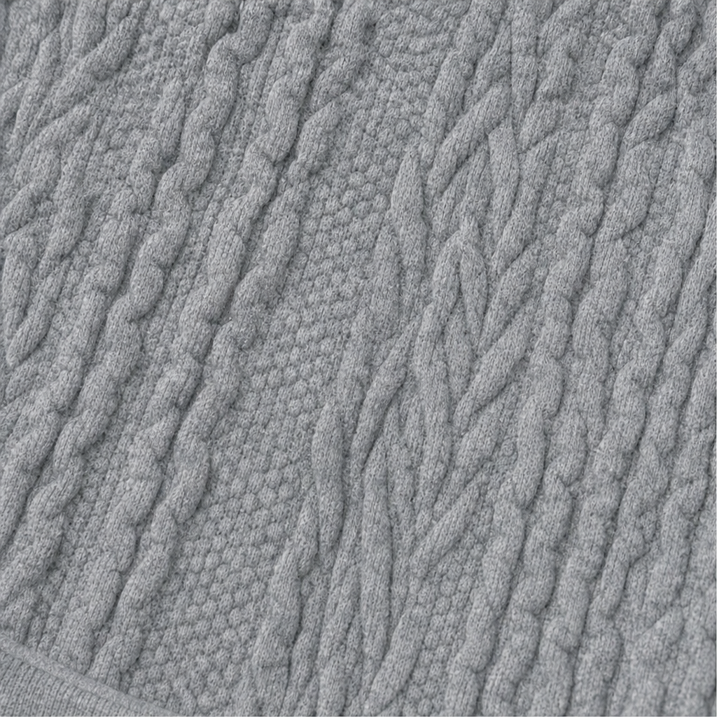 Wearbella Cable Knit Zip-Up Hoodie - Women's Longline